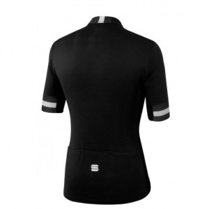 Μπλούζα με κοντό μανίκι Sportful KITE Jersey S/S - Black DRIMALASBIKES