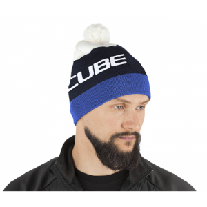 Cube Bobble hat - Blue 'n' White - 11328 DRIMALASBIKES